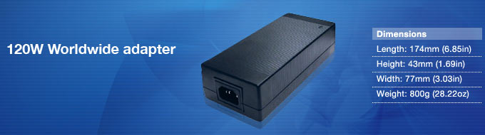 120W Worldwide adapter